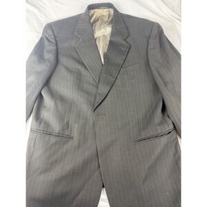 Givenchy Men's  Dark Pinstripe Suit Jacket Blazer‎ Elegant Business Formal